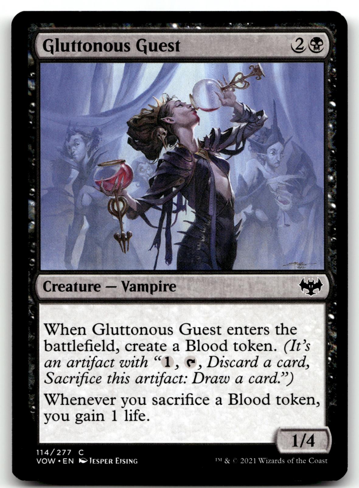 Gluttonous Guest 114 Common Innistrad: Crimson Vow Magic: The Gathering NM