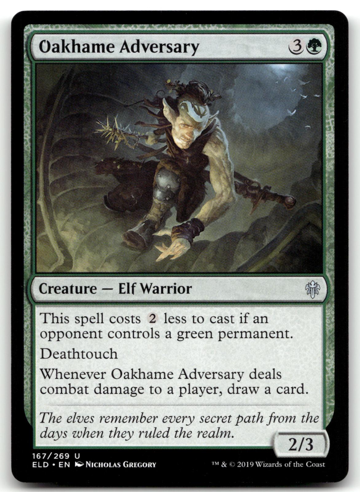 Oakhame Adversary 167 Uncommon Throne of Eldraine Magic: The Gathering Near Mint