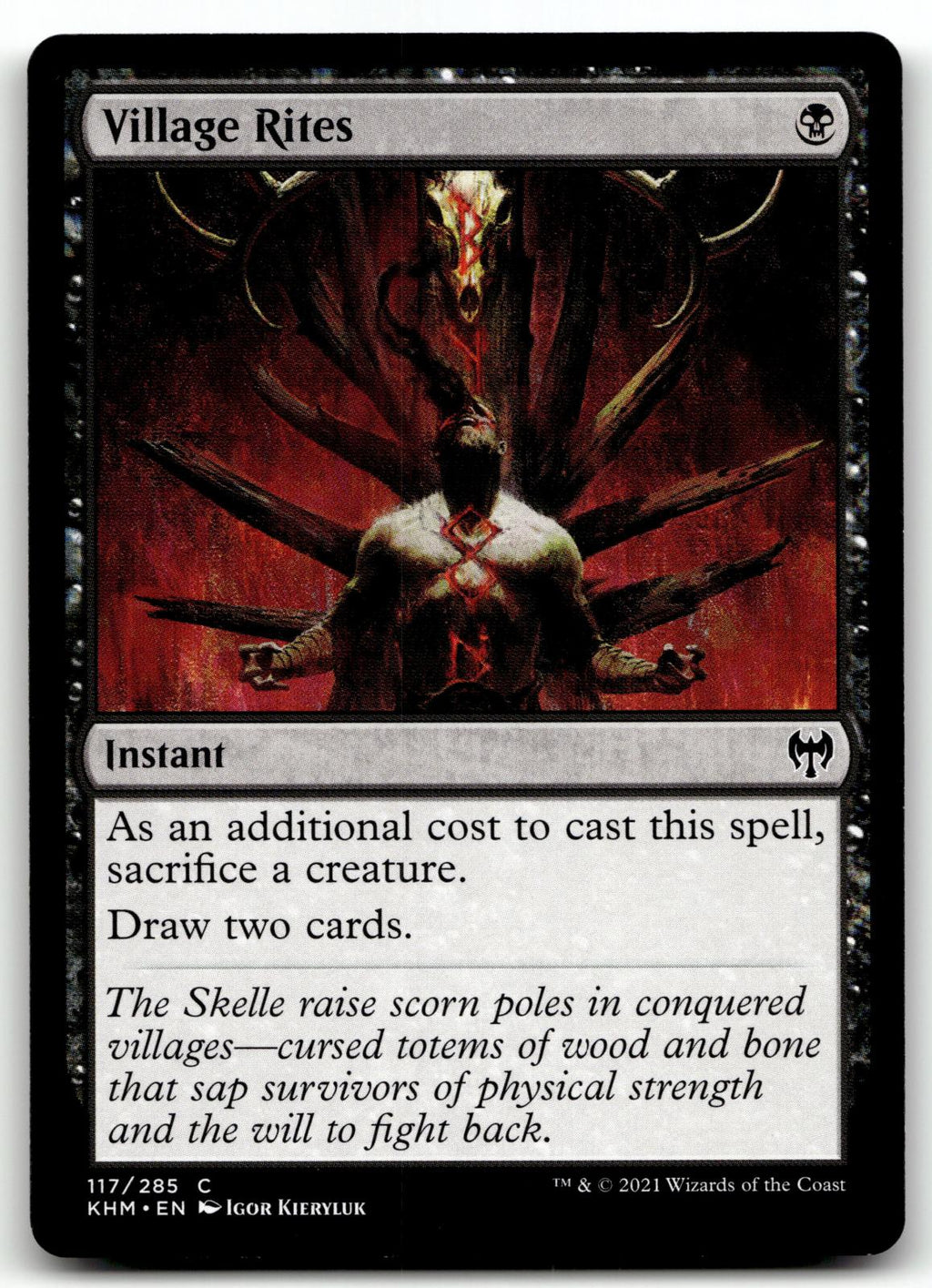 Village Rites 117 Common Kaldheim Magic: The Gathering Near Mint
