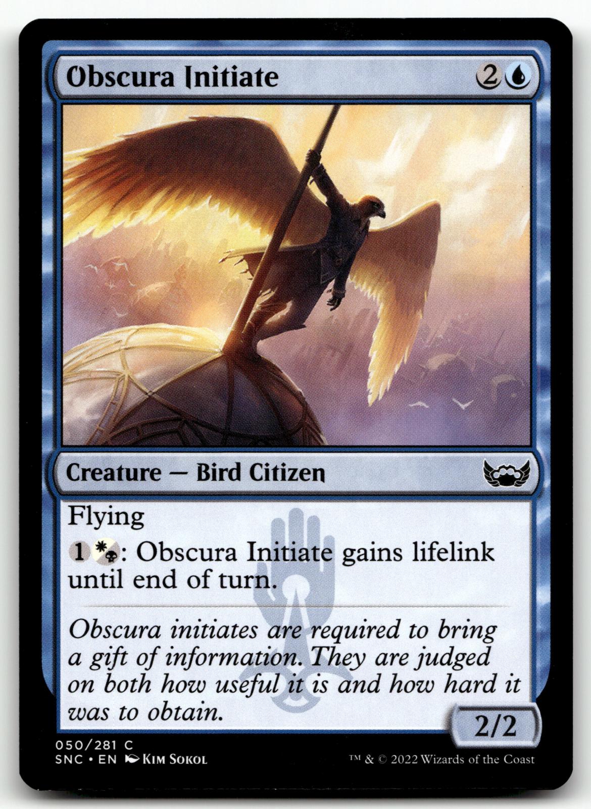 Obscura Initiate 50 Common Streets of New Capenna Magic: The Gathering Near Mint