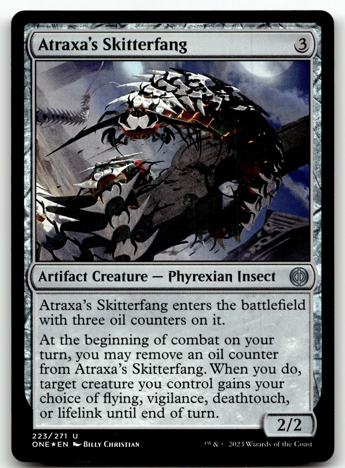 Atraxa's Skitterfang 223 Phyrexia: All Will Be One Magic: The Gathering Foil NM