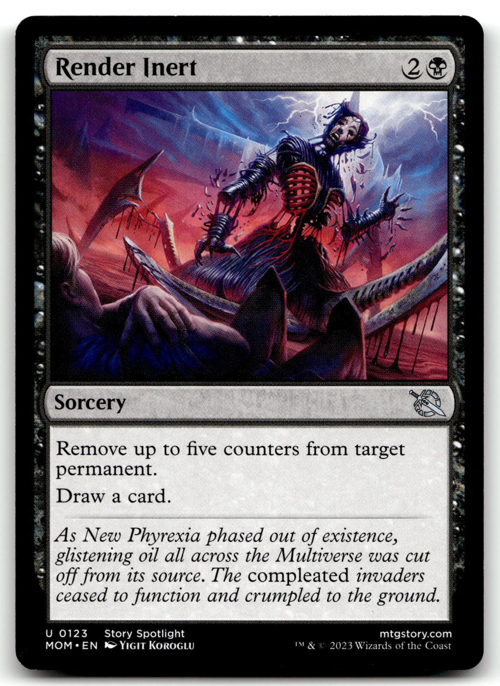 Render Inert 123 Uncommon March of the Machine Magic: The Gathering Near Mint