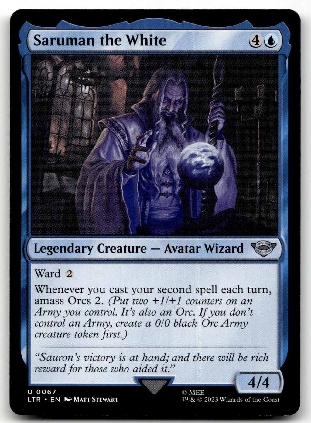 Saruman the White 67 Universes Beyond: The Lord of the Rings: Tales of Middle-earth Magic: The Gathering NM