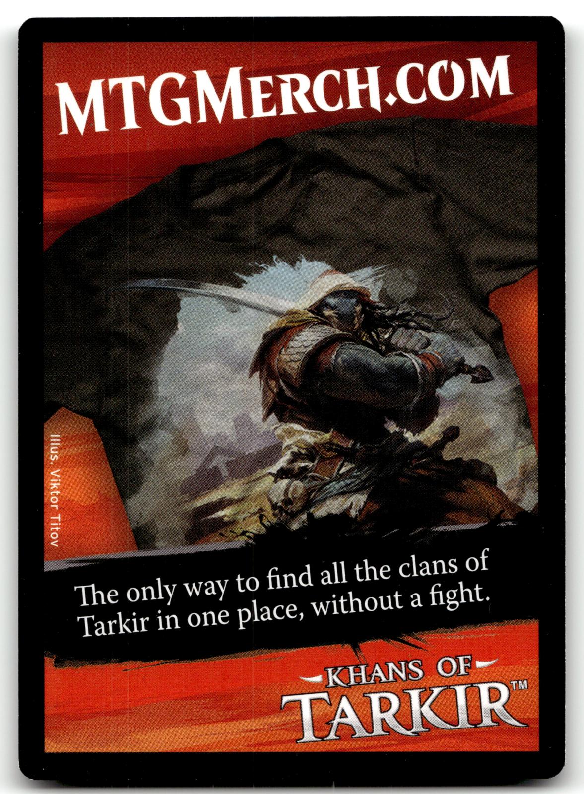 Warrior Token (003) 3 Token Khans of Tarkir Magic: The Gathering Near Mint
