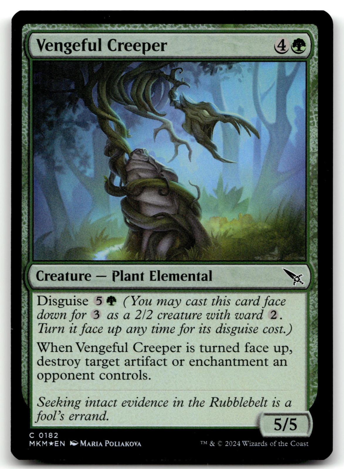 Vengeful Creeper 182 Common Murders at Karlov Manor Magic: The Gathering Foil NM