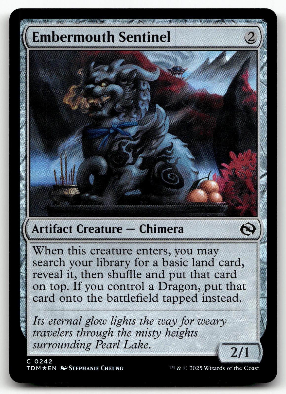 Embermouth Sentinel 242 Common Tarkir: Dragonstorm Magic: The Gathering Foil NM