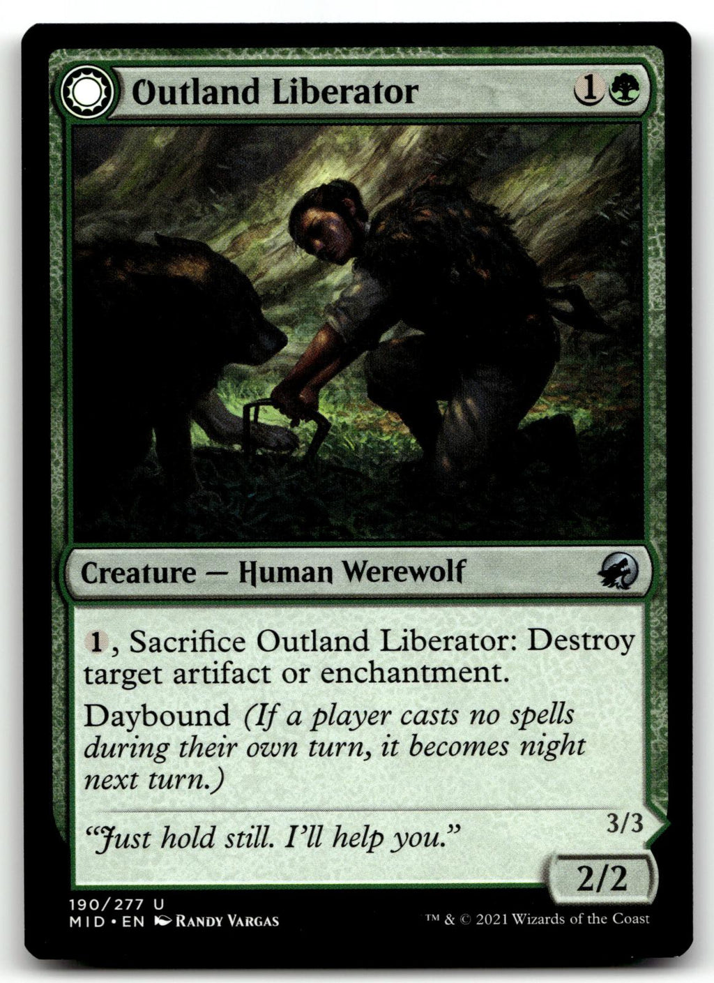 Outland Liberator 190 Uncommon Innistrad: Midnight Hunt Magic: The Gathering NM