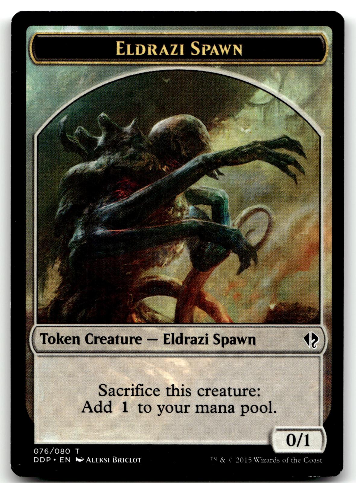 Eldrazi Spawn Token (076) 76 Duel Decks: Zendikar vs. Eldrazi Magic: