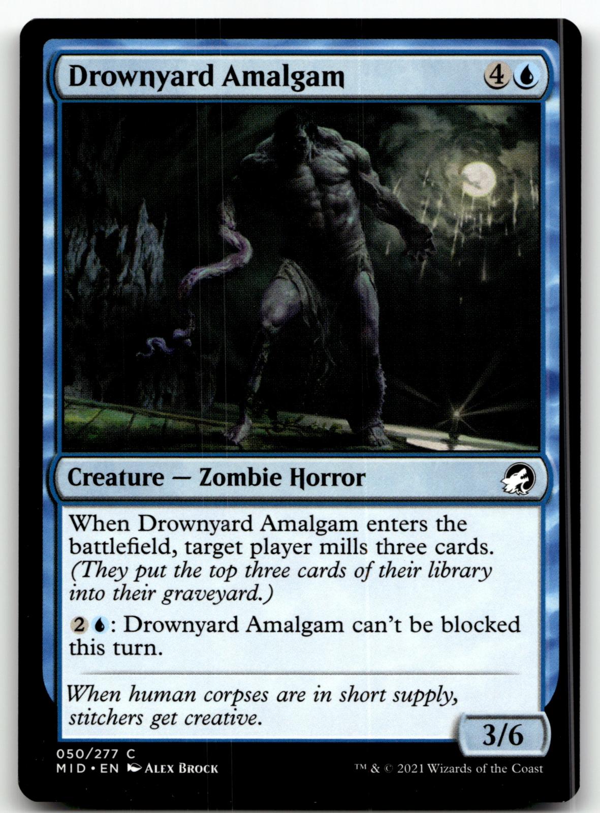 Drownyard Amalgam 50 Common Innistrad: Midnight Hunt Magic: The Gathering NM