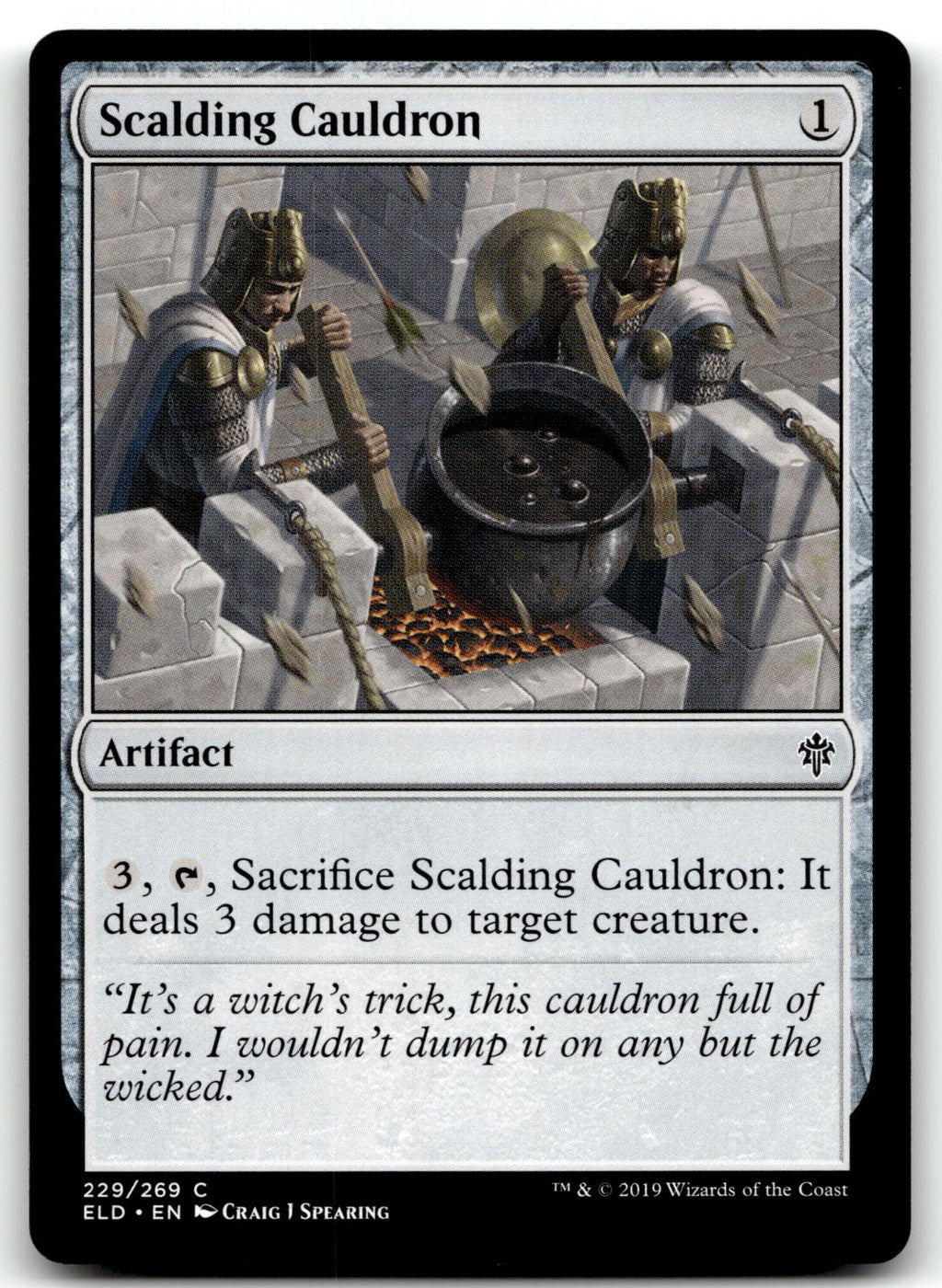 Scalding Cauldron 229 Common Throne of Eldraine Magic: The Gathering Near Mint