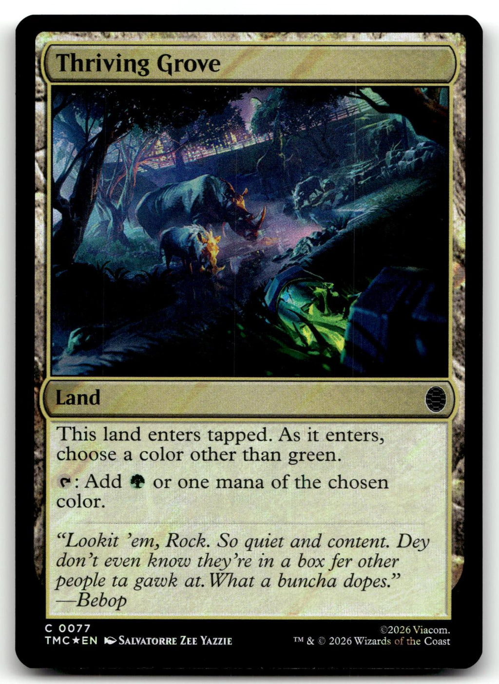 Thriving Grove (Surge Foil) 77 Commander: Teenage Mutant Ninja Turtles Magic: 