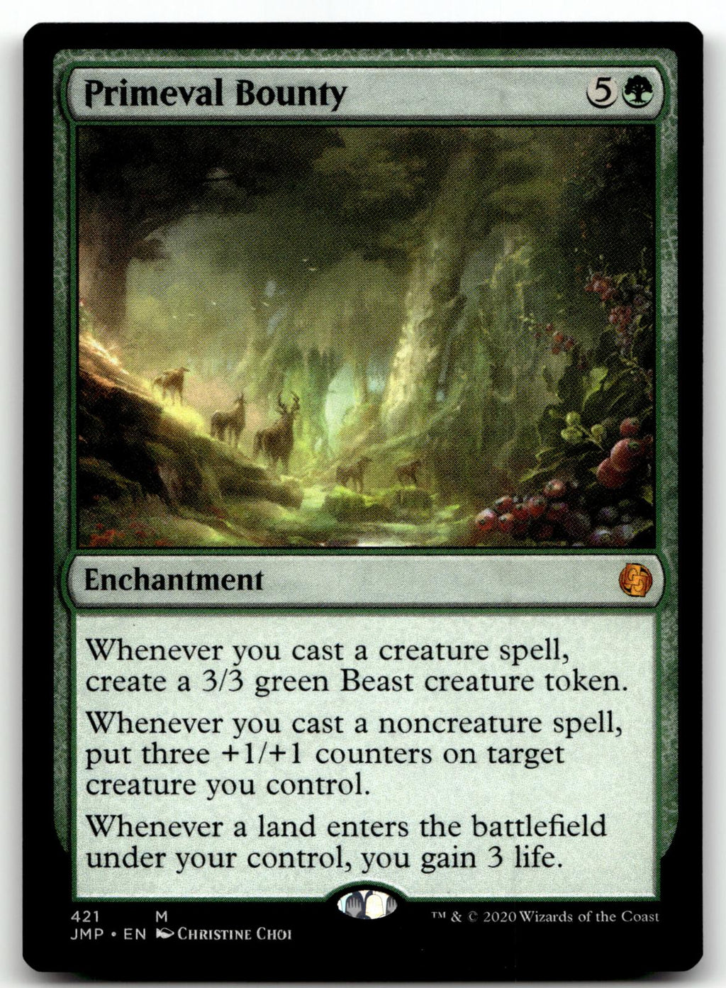 Primeval Bounty 421 Mythic Jumpstart Magic: The Gathering Near Mint