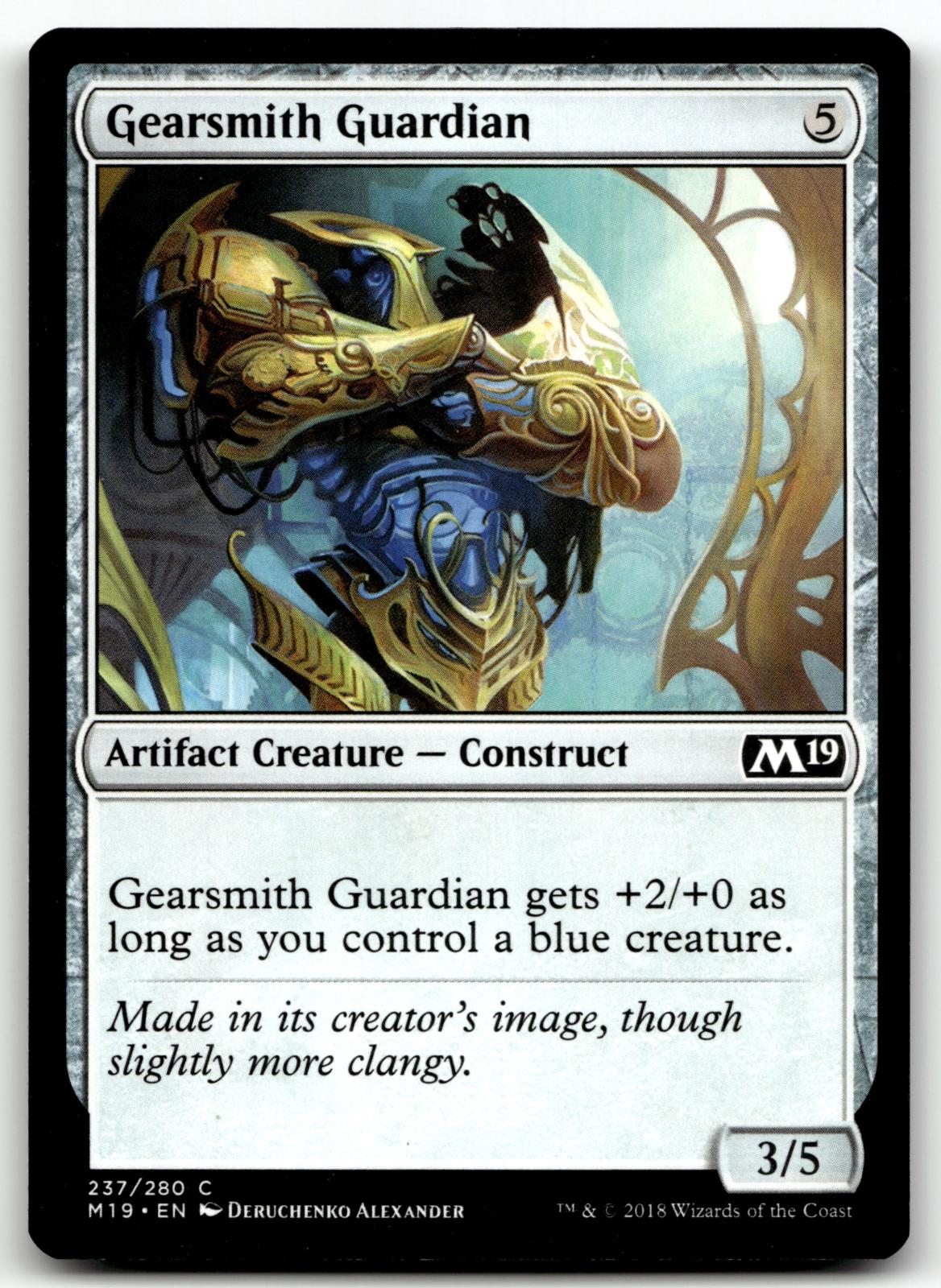 Gearsmith Guardian 237 Common Core Set 2019 Magic: The Gathering Near Mint