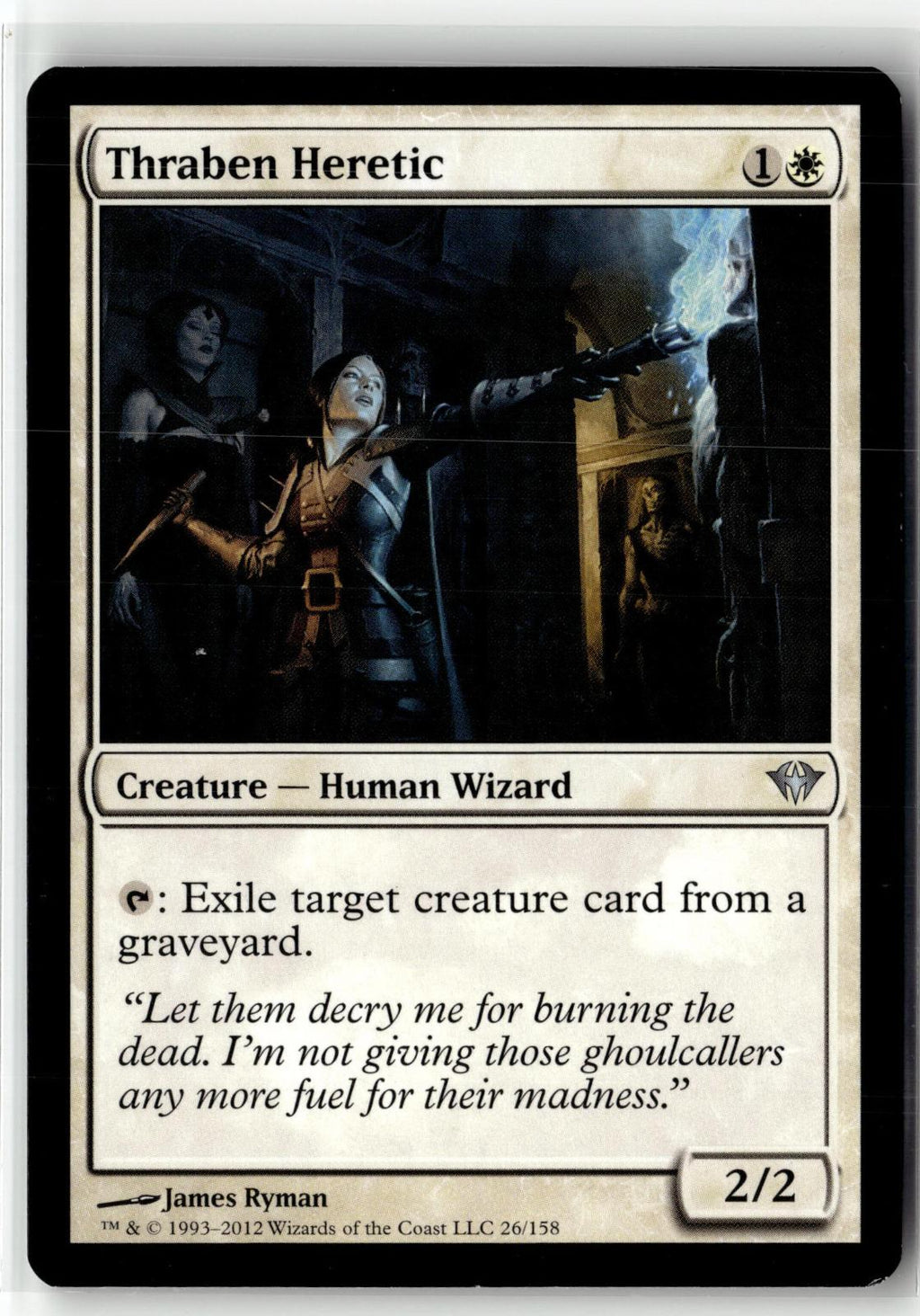 Thraben Heretic 26 Uncommon Dark Ascension Magic: The Gathering Near Mint