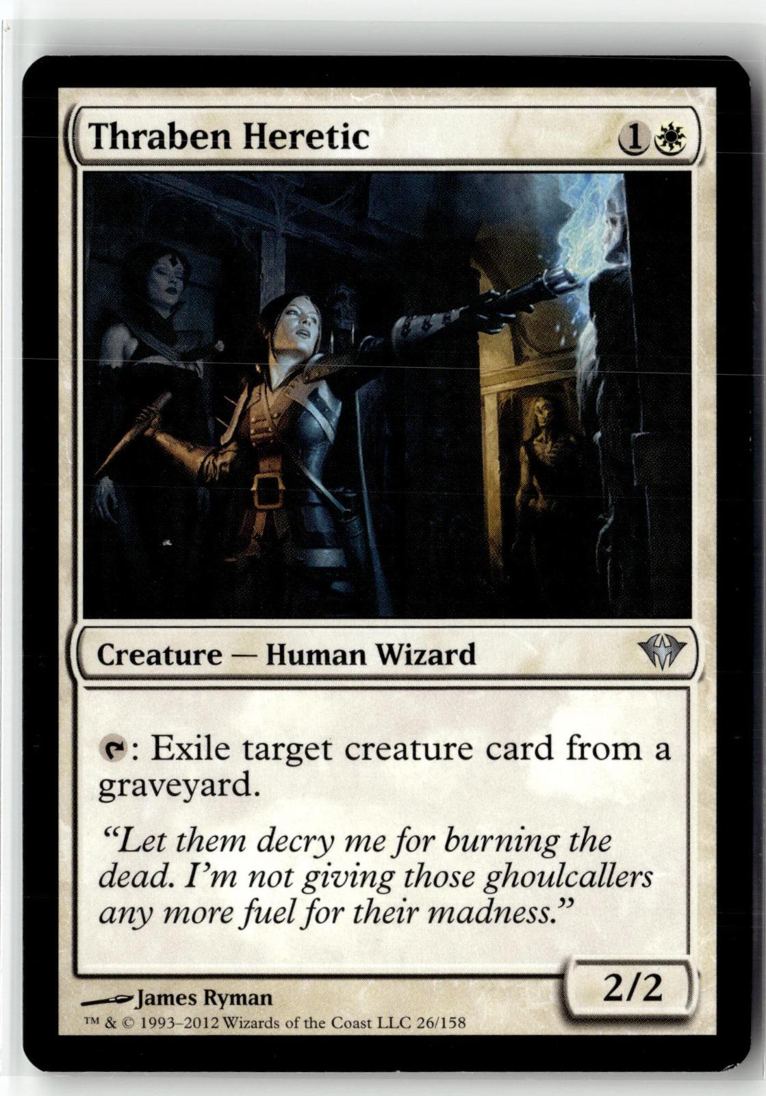 Thraben Heretic 26 Uncommon Dark Ascension Magic: The Gathering Near Mint