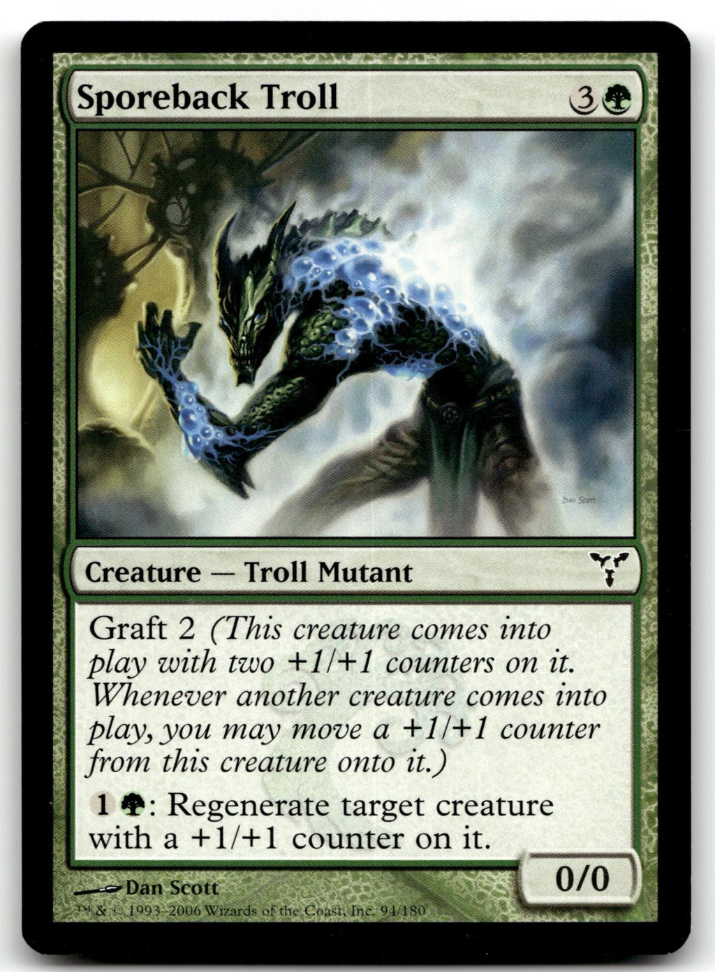 Sporeback Troll 94 Common Dissension Magic: The Gathering Near Mint