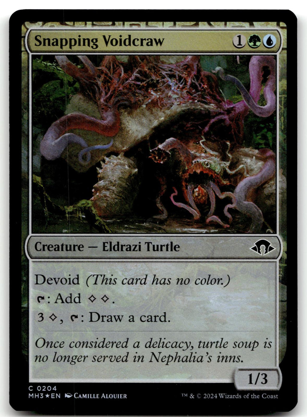 Snapping Voidcraw 204 Common Modern Horizons 3 Magic: The Gathering Foil NM