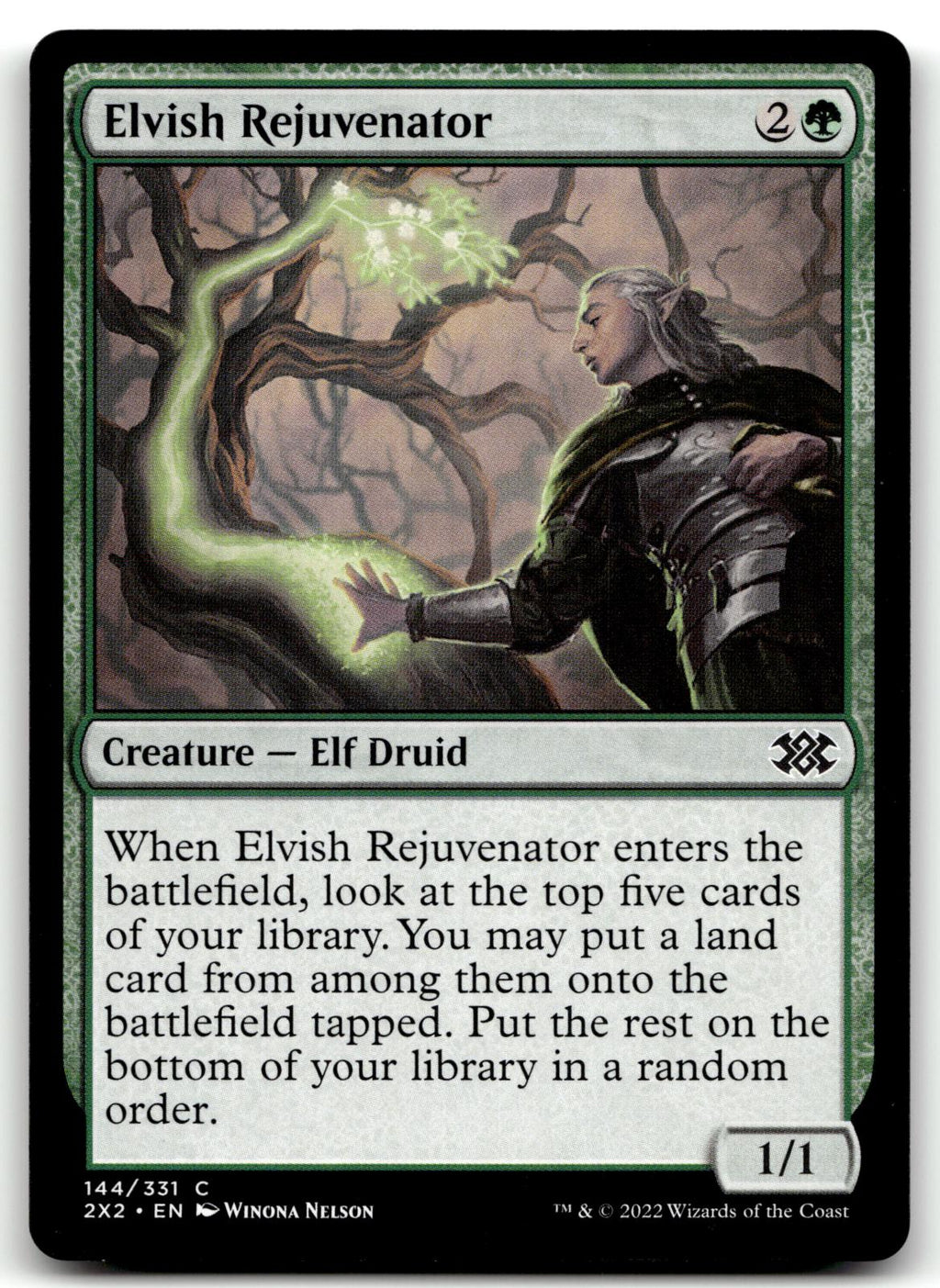 Elvish Rejuvenator 144 Common Double Masters 2022 Magic: The Gathering Near Mint