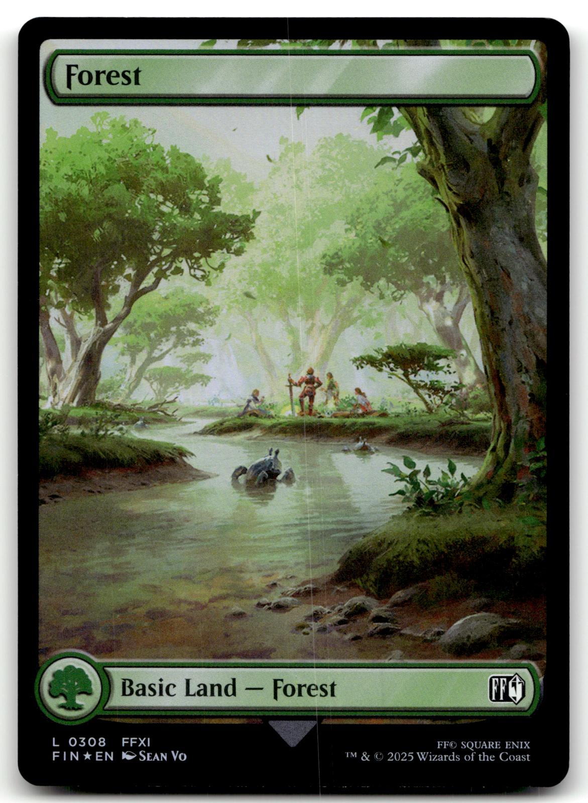 Forest (0308) 308 Land FINAL FANTASY Magic: The Gathering Foil Near Mint