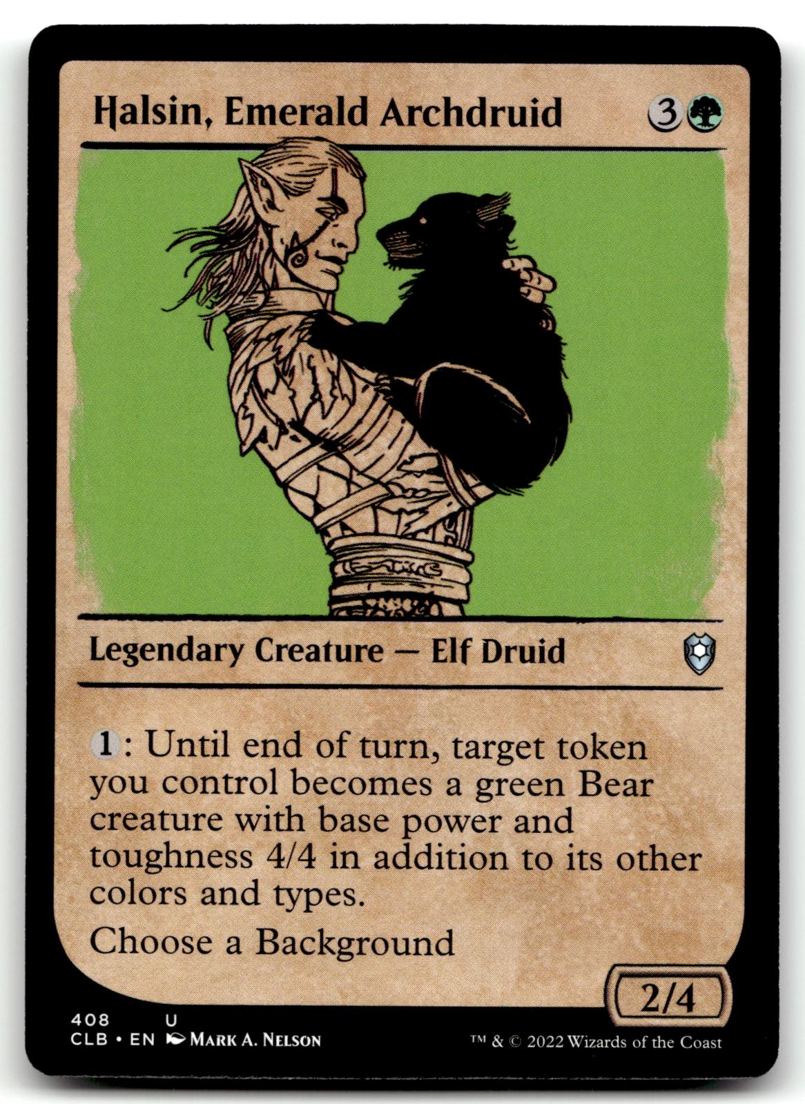 Halsin, Emerald Archdruid (Showcase) 408 Commander Legends: Battle for Baldur