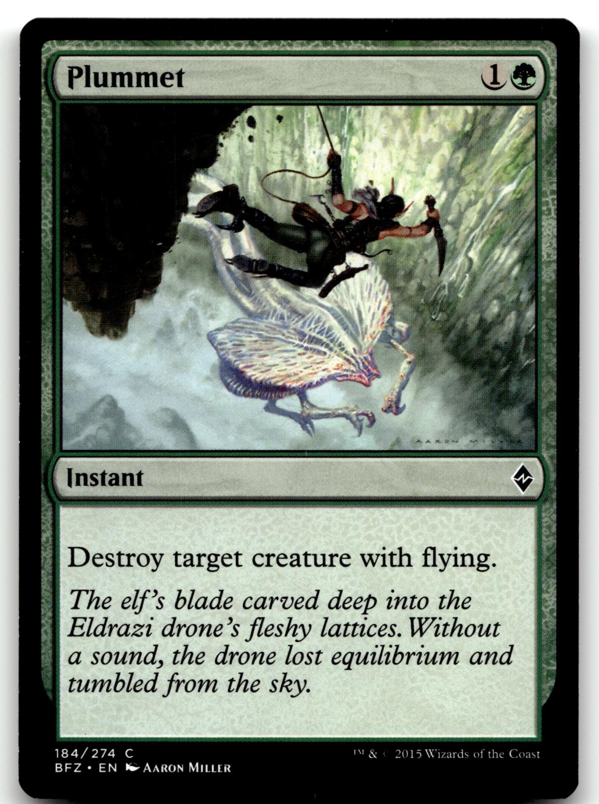 Plummet 184 Common Battle for Zendikar Magic: The Gathering Near Mint