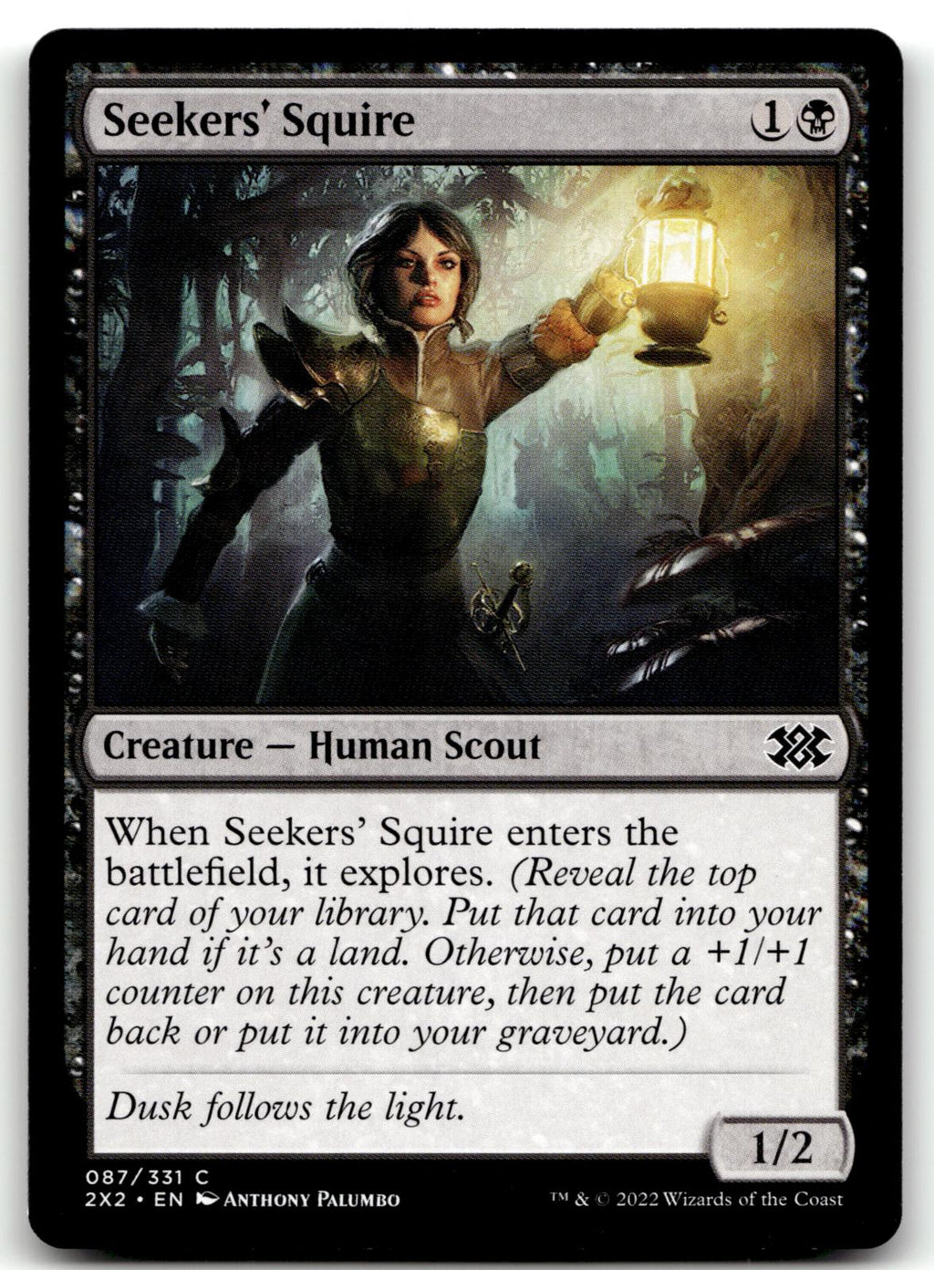 Seekers' Squire 87 Common Double Masters 2022 Magic: The Gathering Near Mint