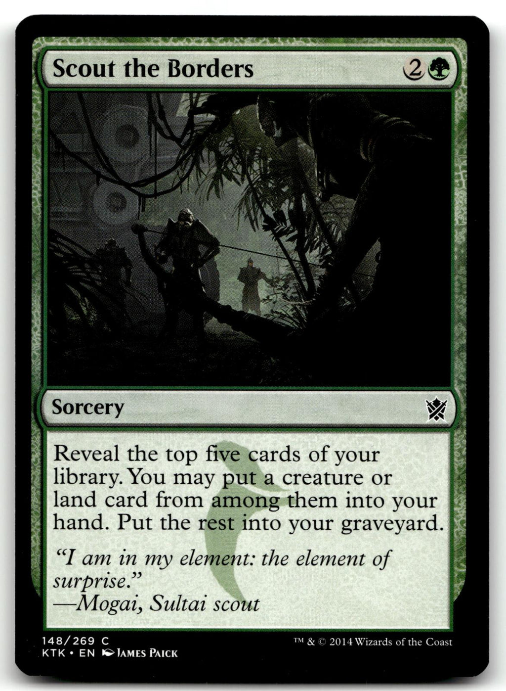 Scout the Borders 148 Common Khans of Tarkir Magic: The Gathering Near Mint