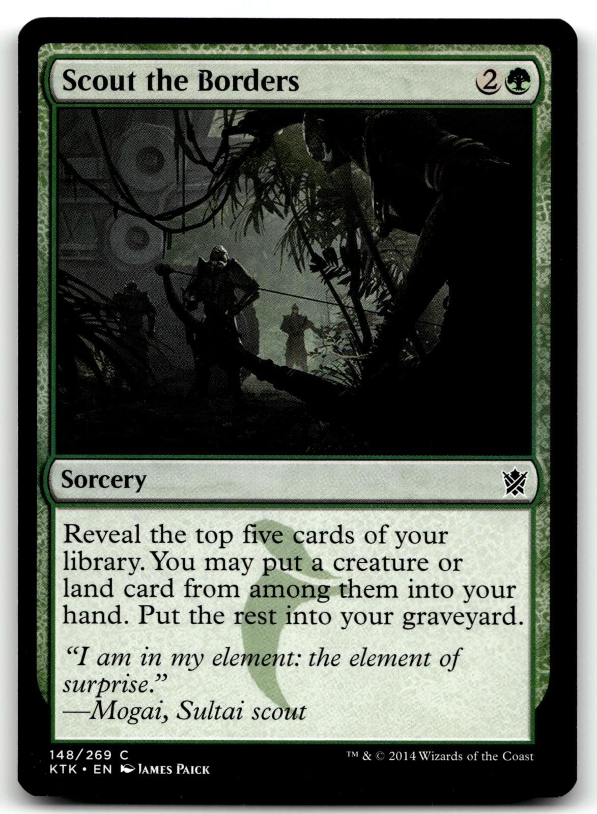 Scout the Borders 148 Common Khans of Tarkir Magic: The Gathering Near Mint