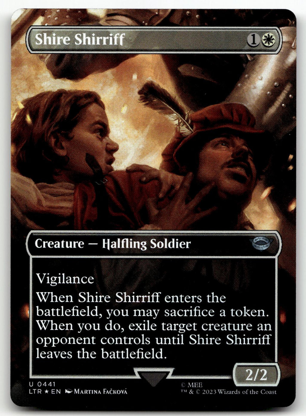 Shire Shirriff (Borderless) 441 Universes Beyond: The Lord of the Rings: Tales of Middle-earth Magic: The Gathering Foil NM
