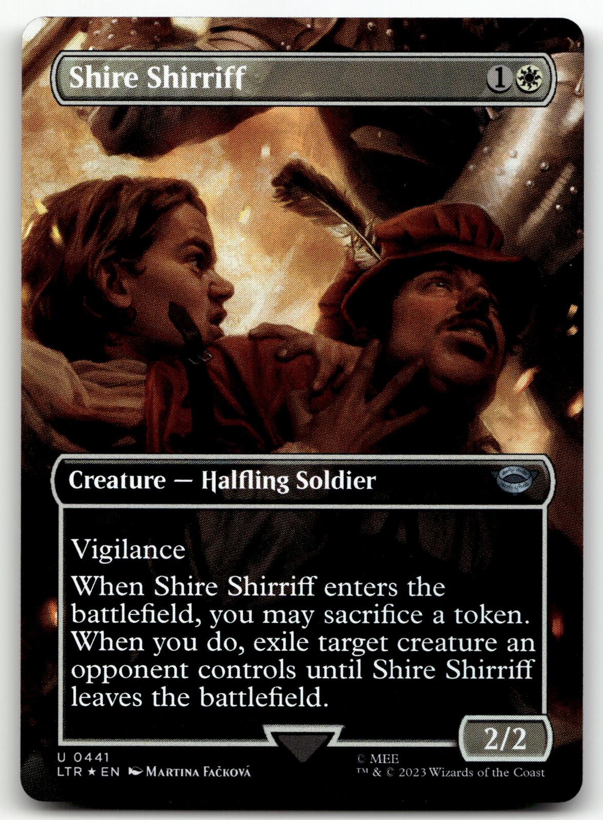Shire Shirriff (Borderless) 441 Universes Beyond: The Lord of the Rings: Tales of Middle-earth Magic: The Gathering Foil NM