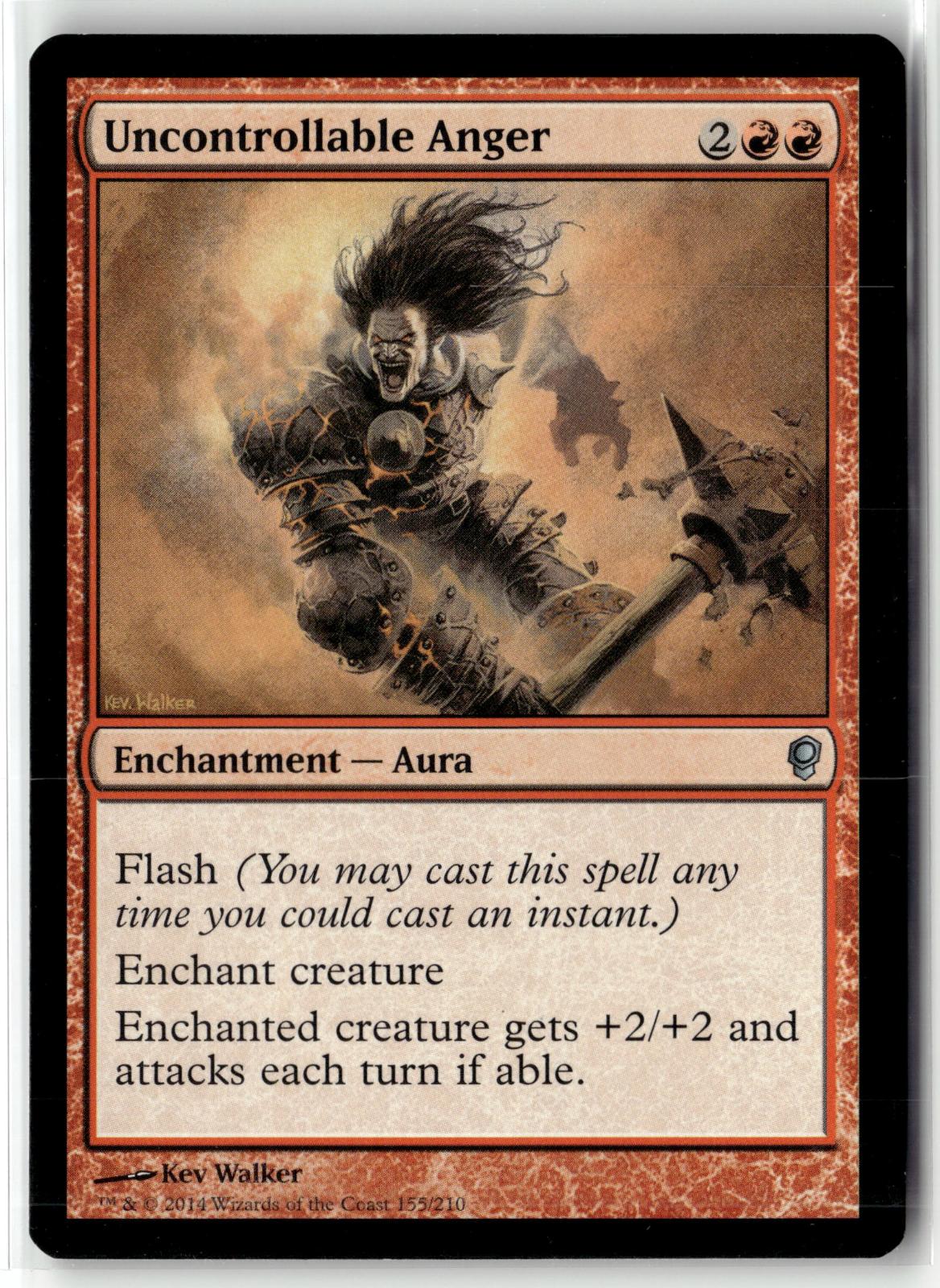 Uncontrollable Anger 155 Uncommon Conspiracy Magic: The Gathering Near Mint
