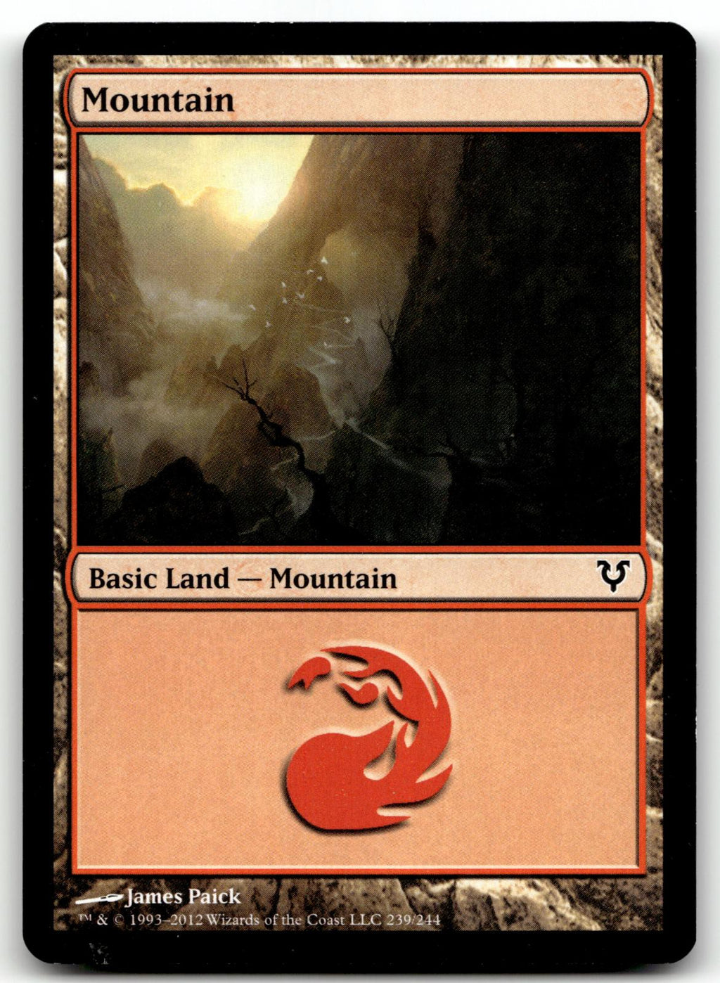 Mountain (239) 239 Land Avacyn Restored Magic: The Gathering Near Mint