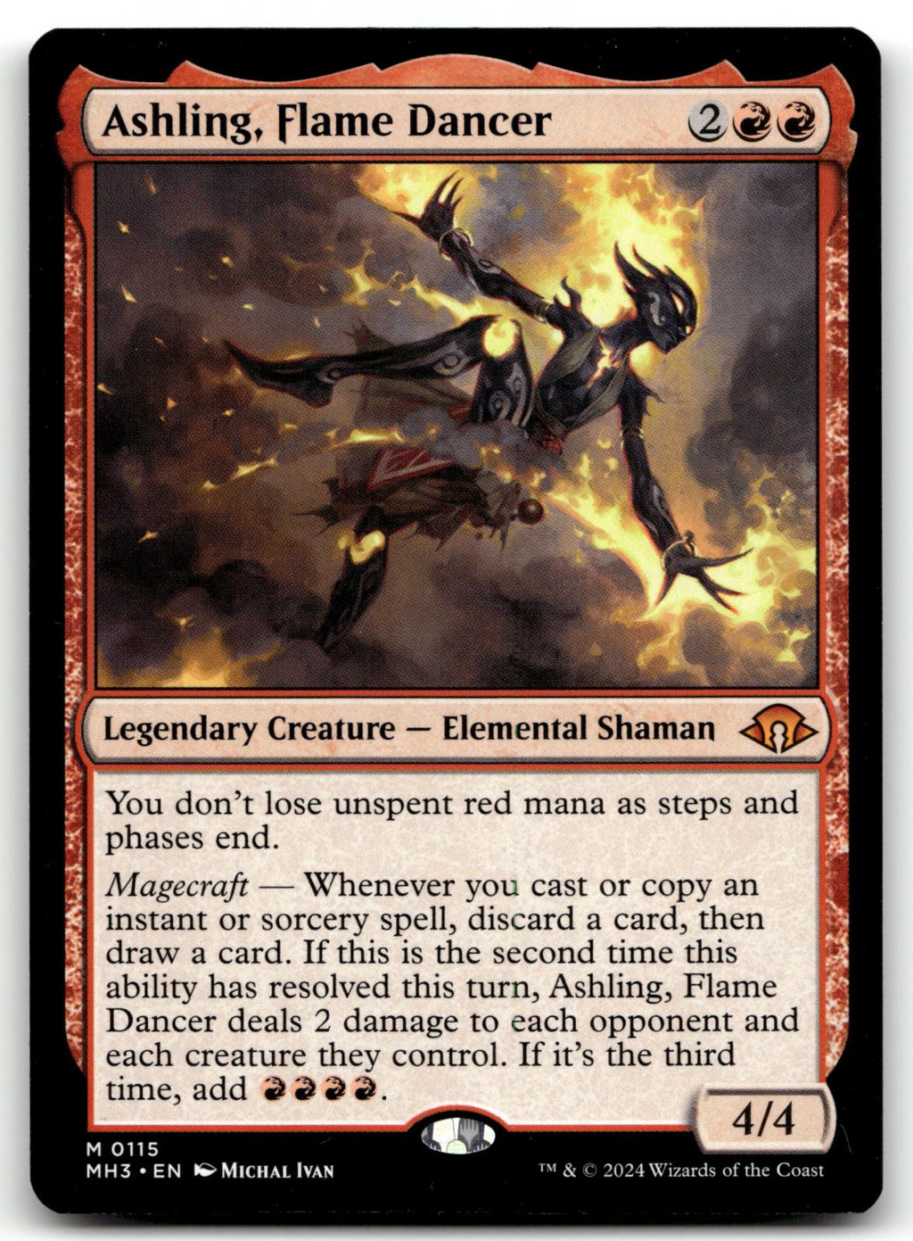 Ashling, Flame Dancer 115 Mythic Modern Horizons 3 Magic: The Gathering NM