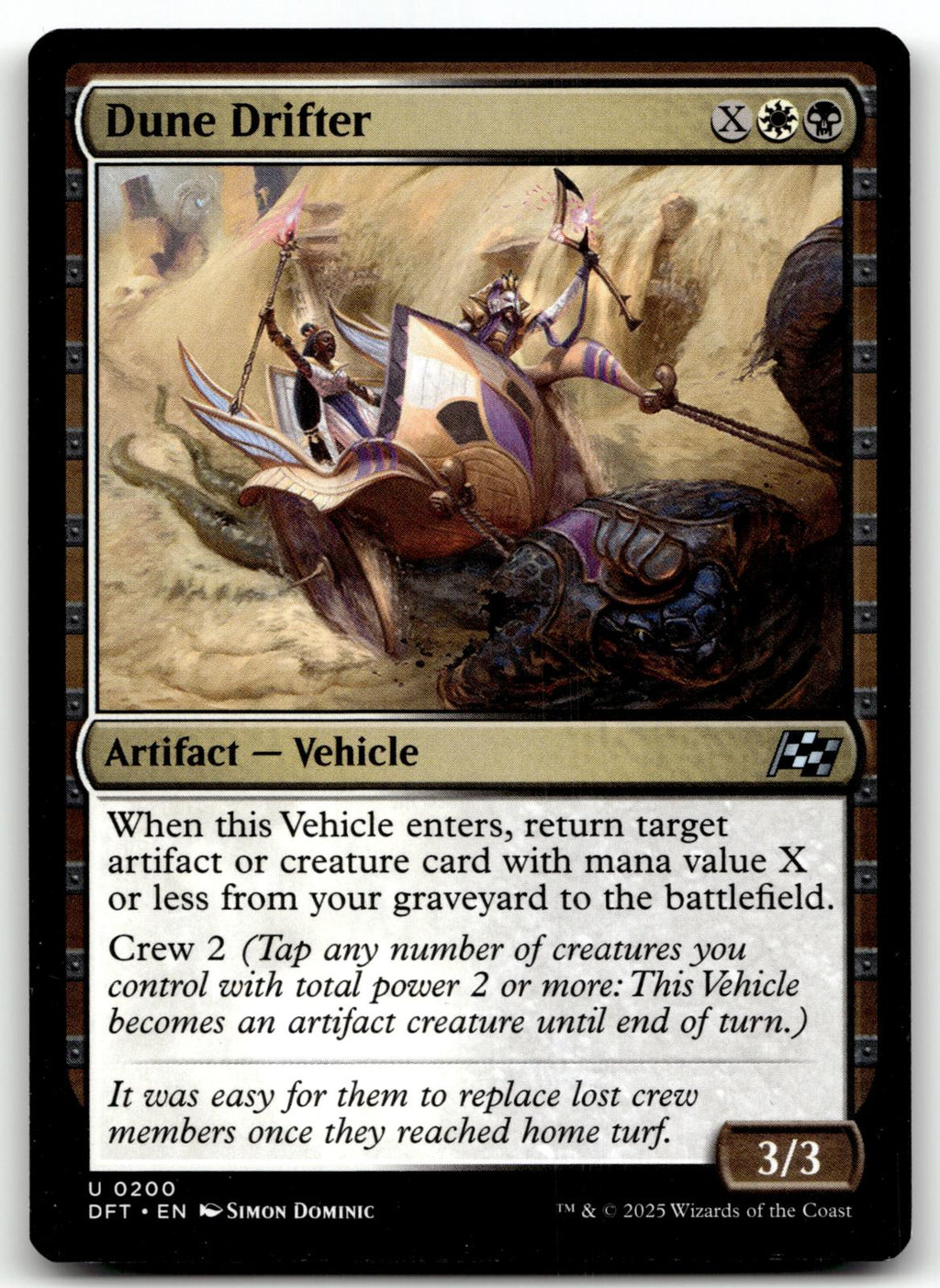 Dune Drifter 200 Uncommon Aetherdrift Magic: The Gathering Near Mint
