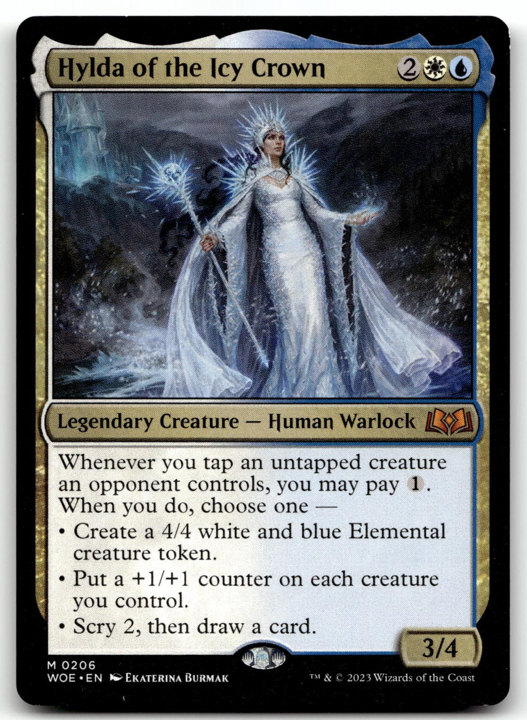Hylda of the Icy Crown 206 Mythic Wilds of Eldraine Magic: The Gathering NM