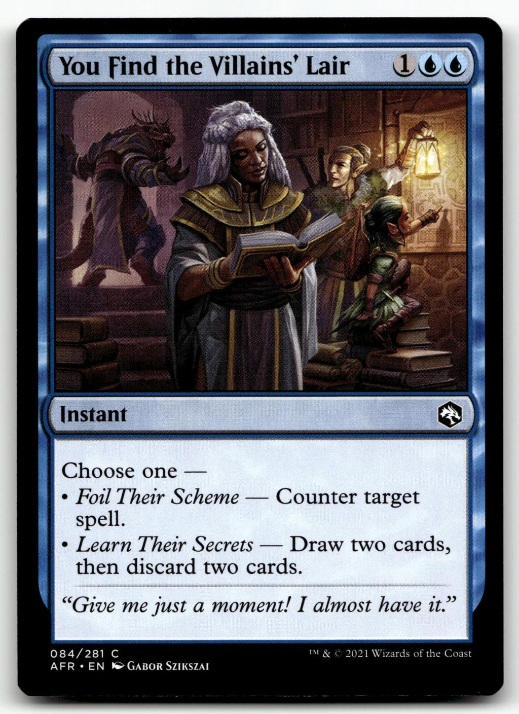 You Find the Villains' Lair 84 Adventures in the Forgotten Realms Magic: The Gathering NM