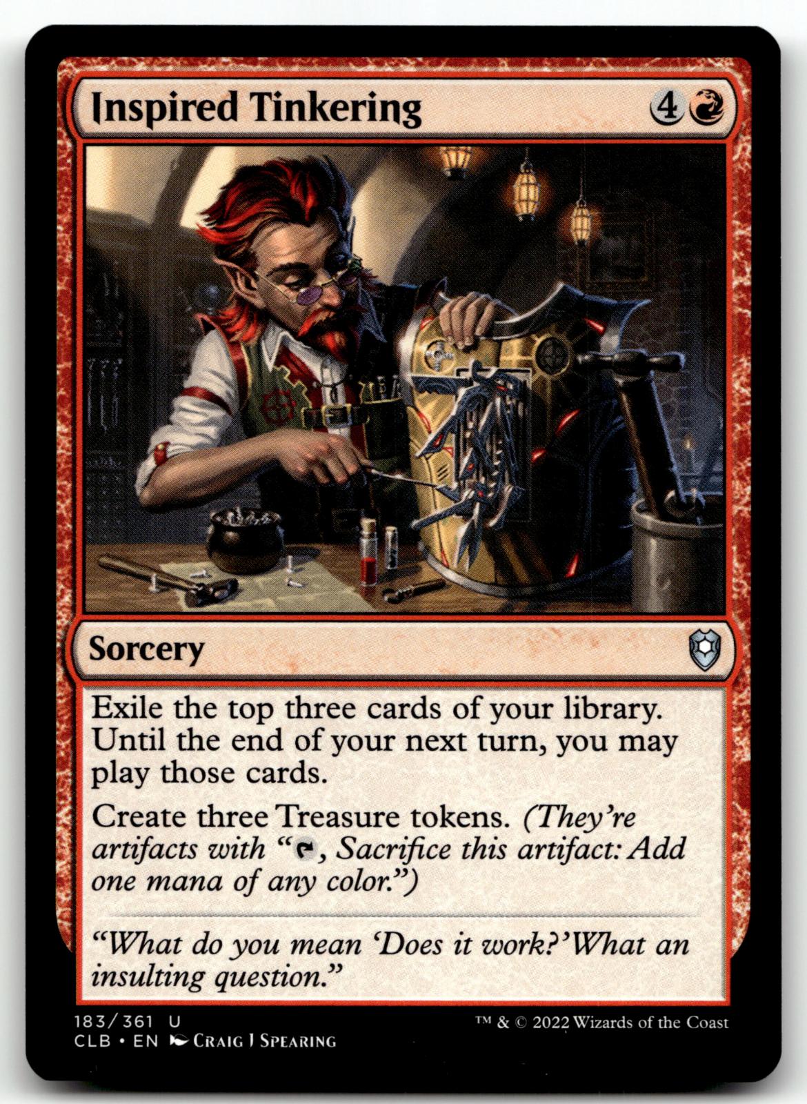 Inspired Tinkering 183 Commander Legends: Battle for Baldur's Gate Magic: 