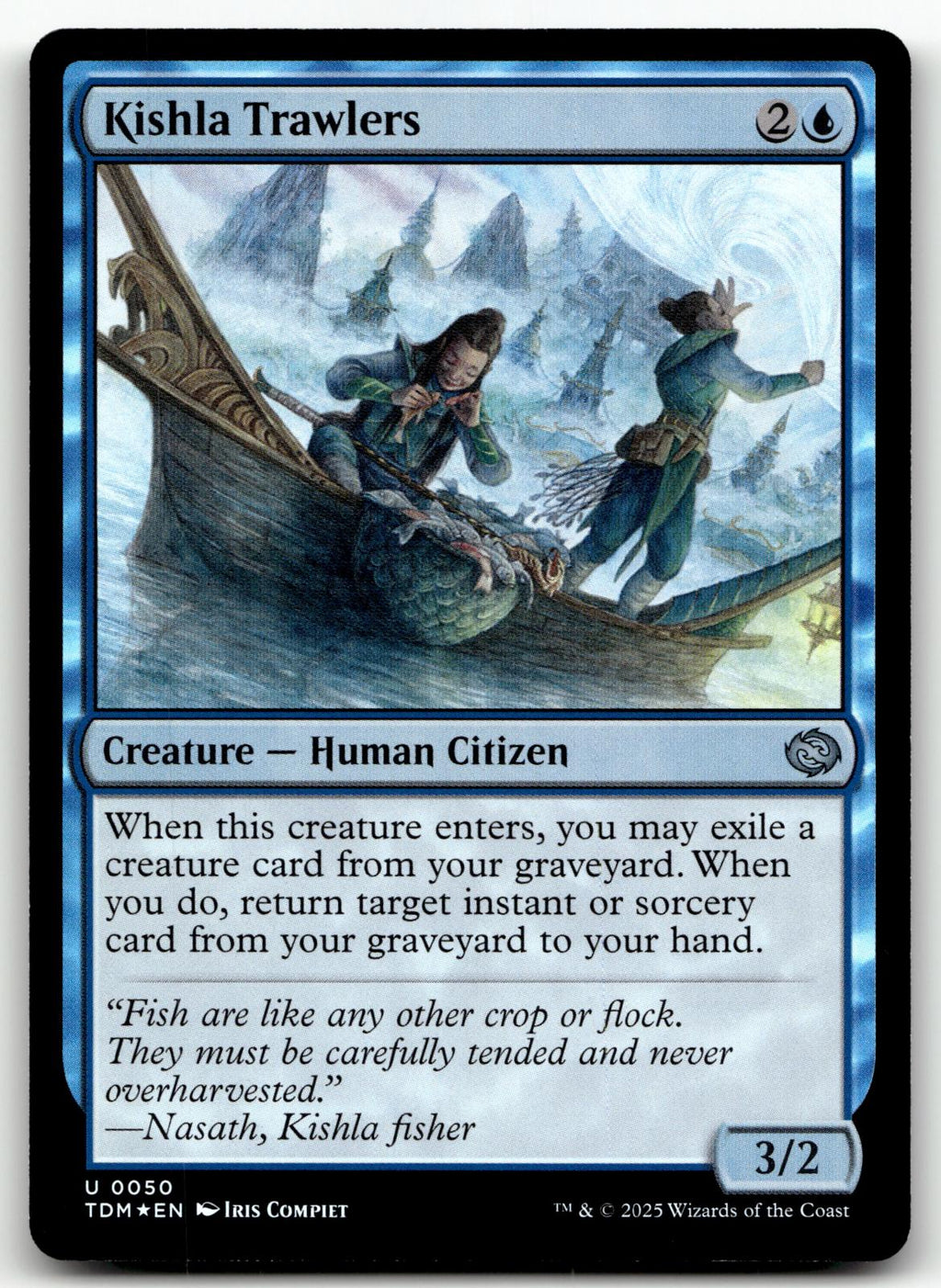 Kishla Trawlers 50 Uncommon Tarkir: Dragonstorm Magic: The Gathering Foil NM