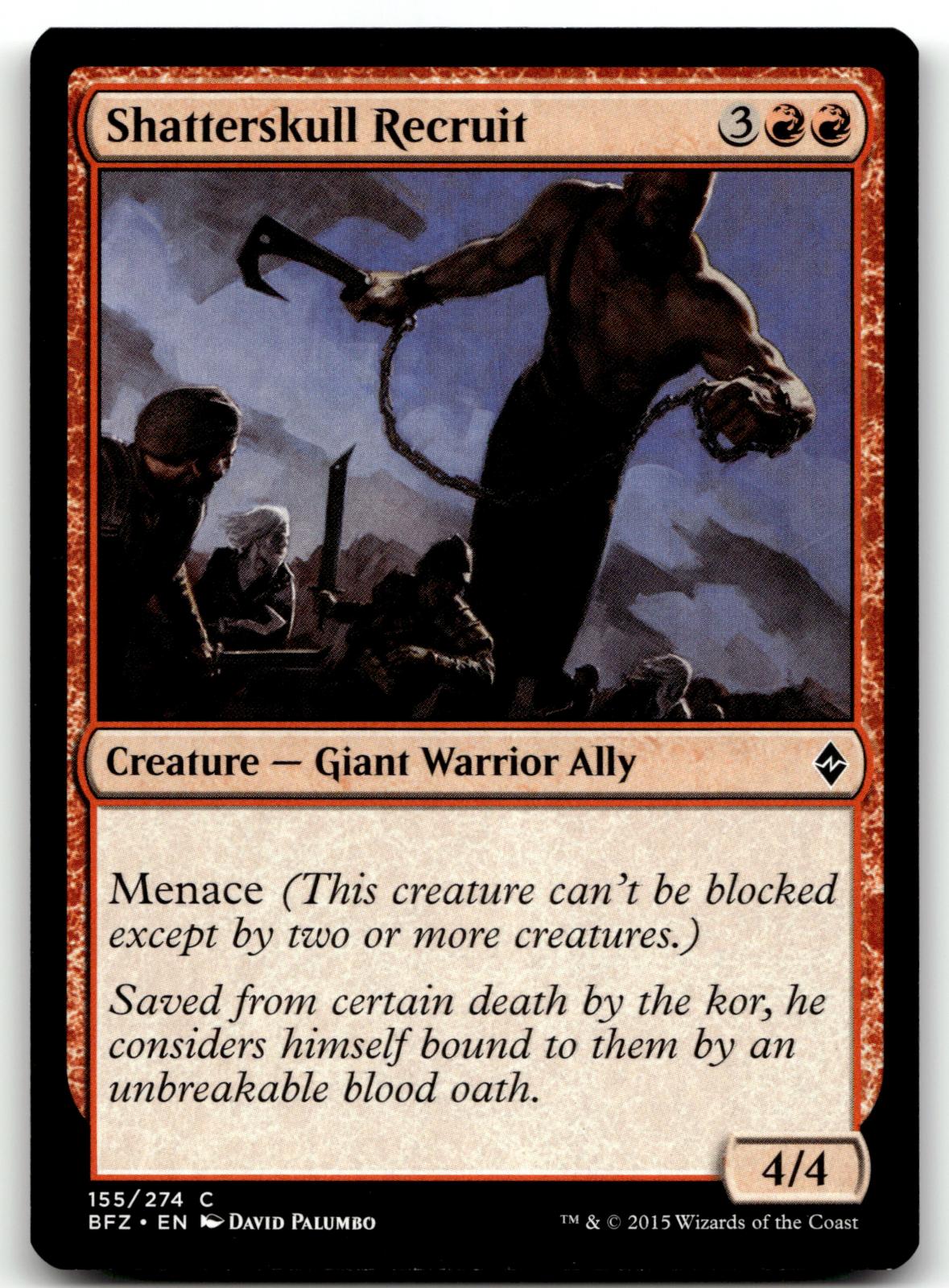 Shatterskull Recruit 155 Common Battle for Zendikar Magic: The Gathering NM