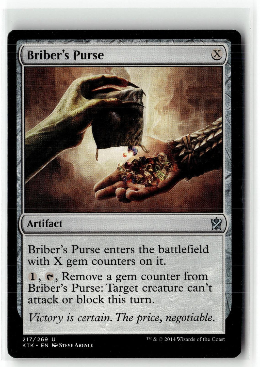 Briber's Purse 217 Uncommon Khans of Tarkir Magic: The Gathering Near Mint