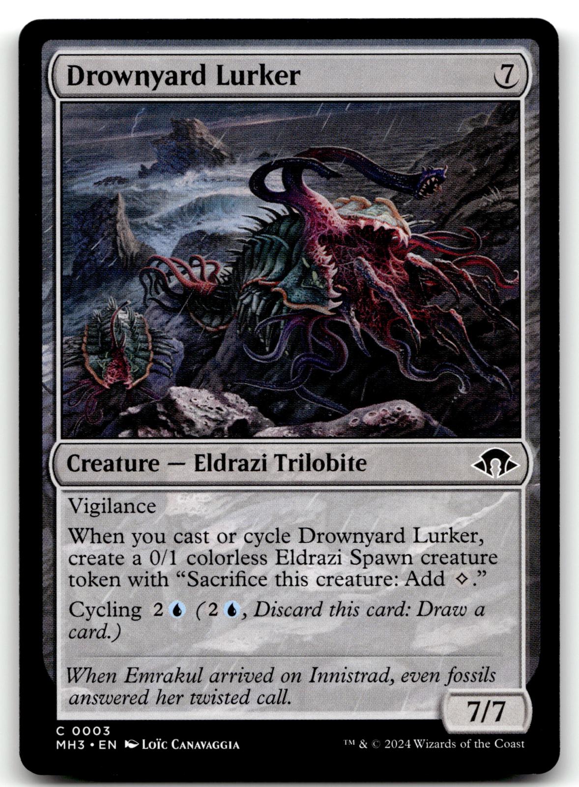 Drownyard Lurker 3 Common Modern Horizons 3 Magic: The Gathering Near Mint