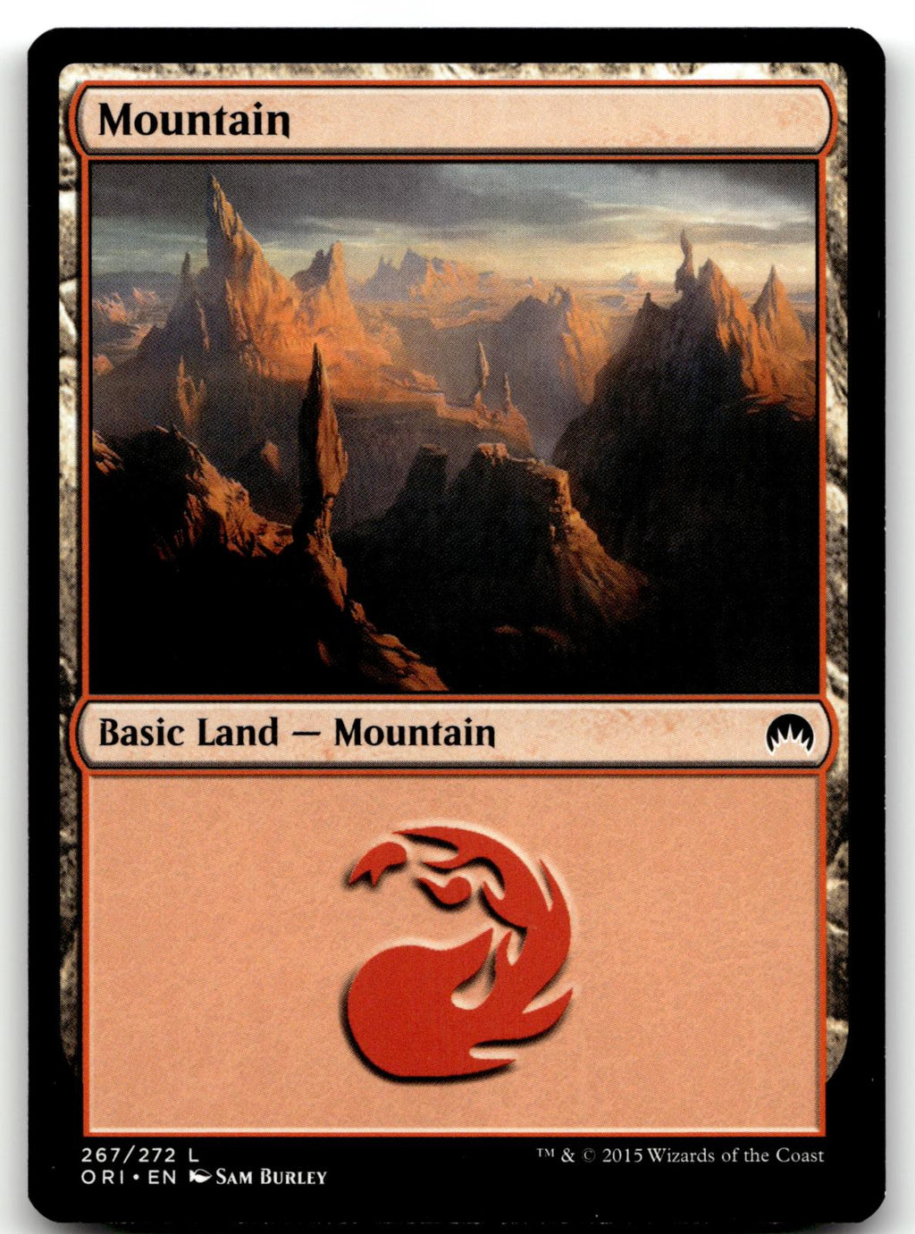 Mountain (267) 267 Land Magic Origins Magic: The Gathering Near Mint