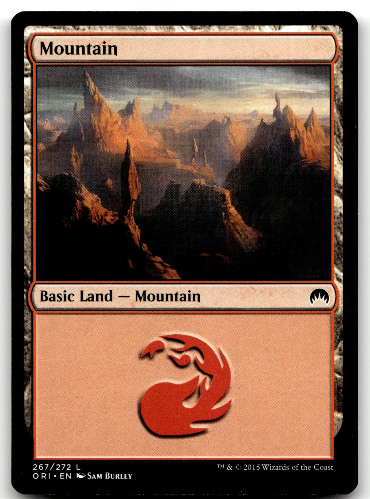 Mountain (267) 267 Land Magic Origins Magic: The Gathering Near Mint