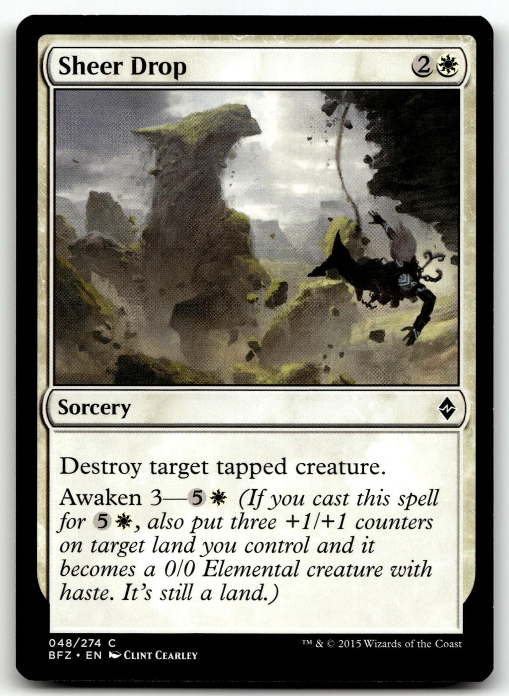 Sheer Drop 48 Common Battle for Zendikar Magic: The Gathering Near Mint