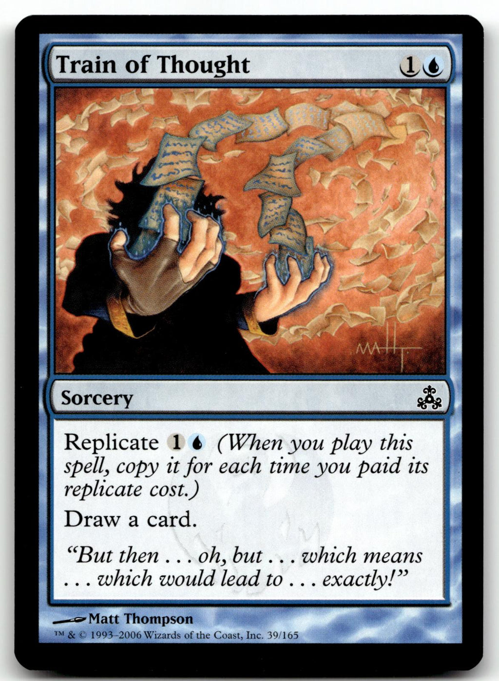 Train of Thought 39 Common Guildpact Magic: The Gathering Near Mint