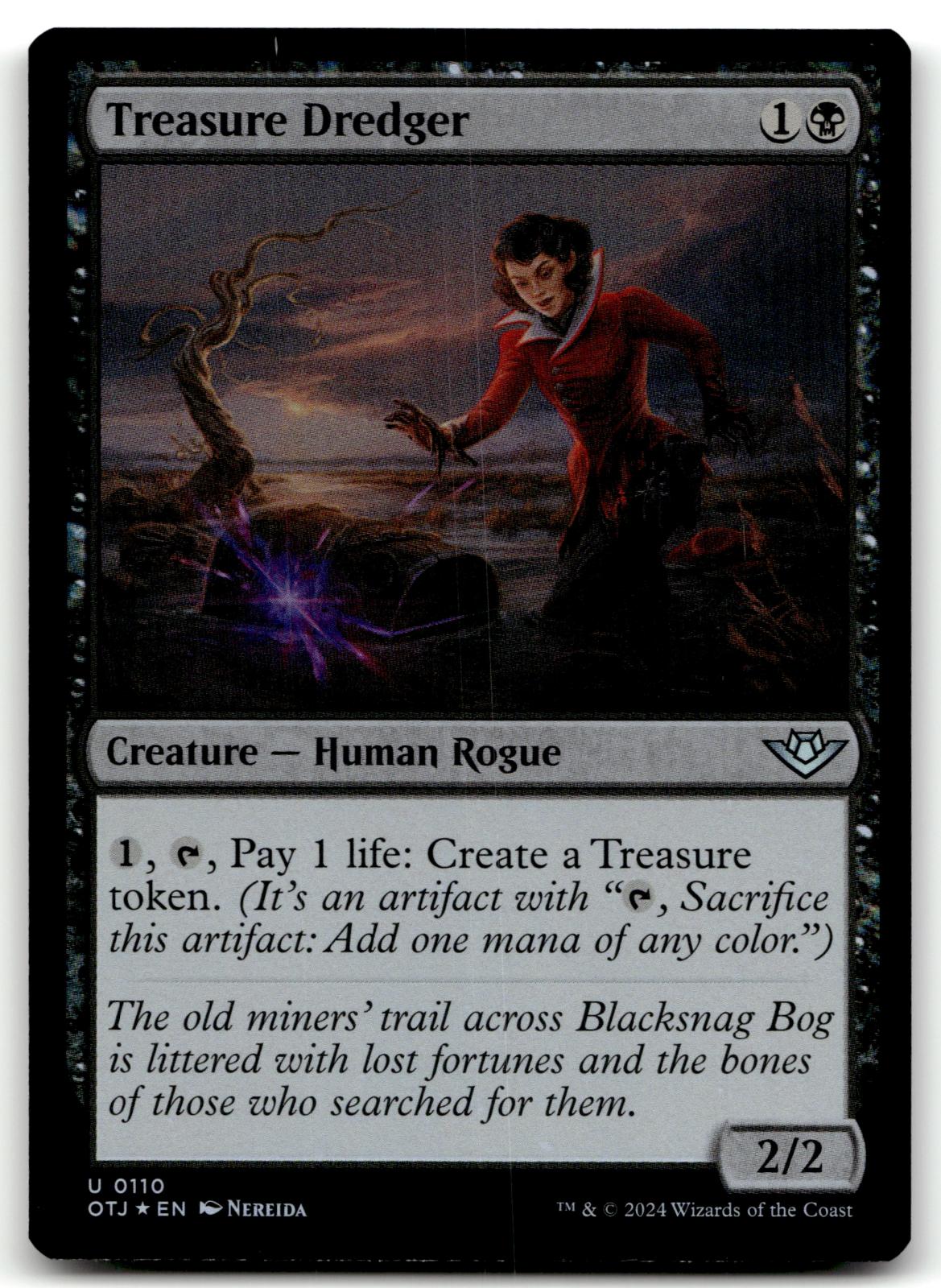 Treasure Dredger 110 Outlaws of Thunder Junction Magic: The Gathering Foil NM