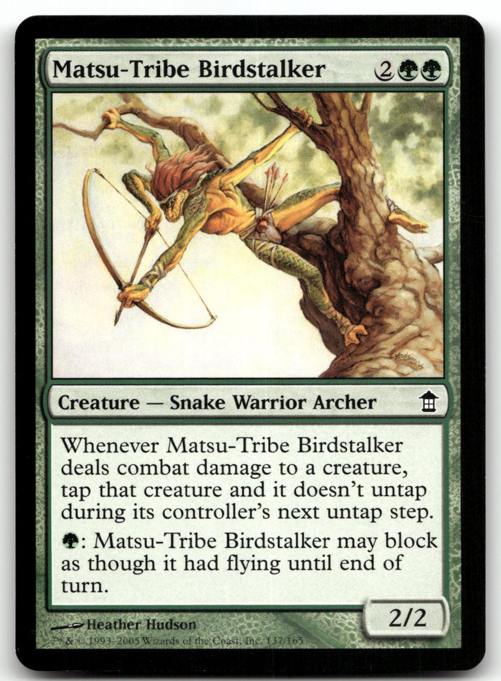 Matsu-Tribe Birdstalker 137 Common Saviors of Kamigawa Magic: The Gathering NM