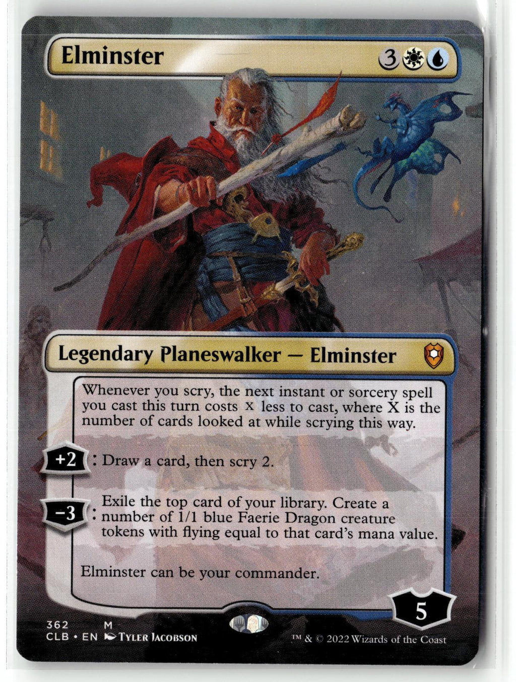 Elminster (Borderless) 362 Commander Legends: Battle for Baldur's Gate Magic: NM
