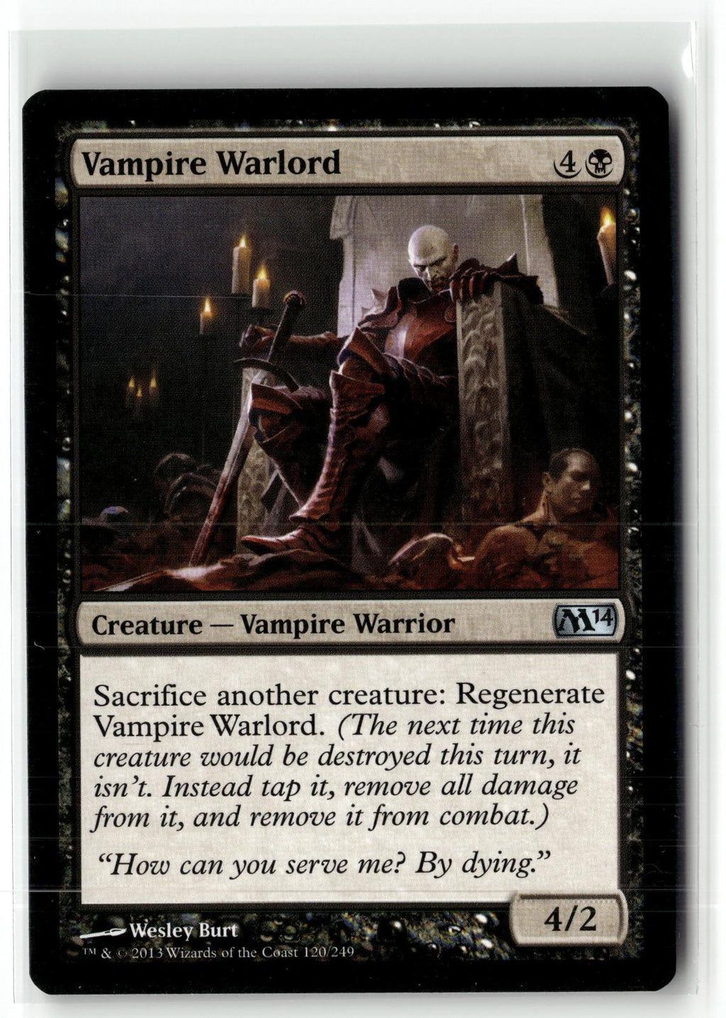 Vampire Warlord 120 Uncommon Magic 2014 (M14) Magic: The Gathering Near Mint