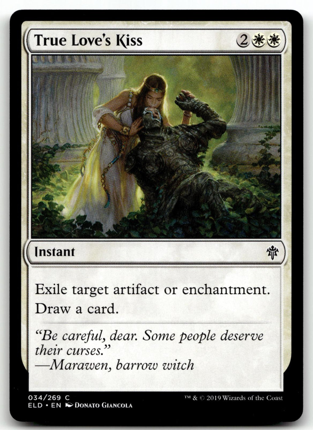 True Love's Kiss 34 Common Throne of Eldraine Magic: The Gathering Near Mint